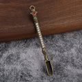 Metal Skull Scoop Charm With Clear Stone Accents In Five Colors view 4