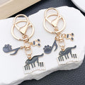 Black Cat Music Keychains in Six Charm Arrangements view 1