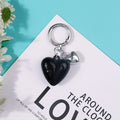 Glossy Resin Puffy Heart Keychain with Mini Charm Accent view 8