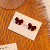 Red Bow Studs