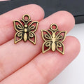 Gold-Tone Butterfly and Bee Metal Charms with 25 Listed Options view 12
