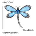 Two Tone Enamel Dragonfly Brooch Pin in Five Colors view 7