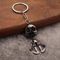 Minimal Skull Zinc Alloy Keychain Couple Bag Charm Gift