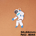 Colorful Space Theme Enamel Charms in Six Astronaut and Rocket Designs view 6
