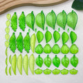 Clear Leaf Glossy Charms with 18 Listed Options for DIY Jewelry Making view 1
