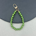 8mm Pearl Bead Wristlet Strap with Gold-Tone Swivel Clasp view 8