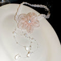 Chiffon Flower Beaded Necklace in Polished Mixed Media Design view 6