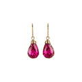 Pressed Flower Teardrop Hook Earrings in Five Colors view 5