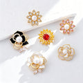 Camellia Nineteen Designs Metal Brooch Pin for Jackets and Lapels view 1