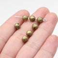 6x6x5.8mm 0.6g Multicolor Zinc Alloy Heart Pattern Round Spacer Beads for Bracelet Jewelry Making