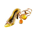Crystal High Heel Keychains in Floral and Solid Color Styles view 5