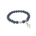 Black Or White Beaded Bracelet With Silver-Tone Metal Cross Charm view 4