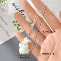 Flocked Resin Bunny Phone Strap Charms Lobster 16 Styles view 3