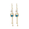 Blue Floral Drops