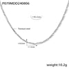 Silver Textured Necklace
