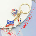 American Flag, Wing and USA Enamel Keychains, 8 Designs view 11