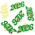 Colorful Four Digit Number Charms in Eight Colors and Two Tones view 8