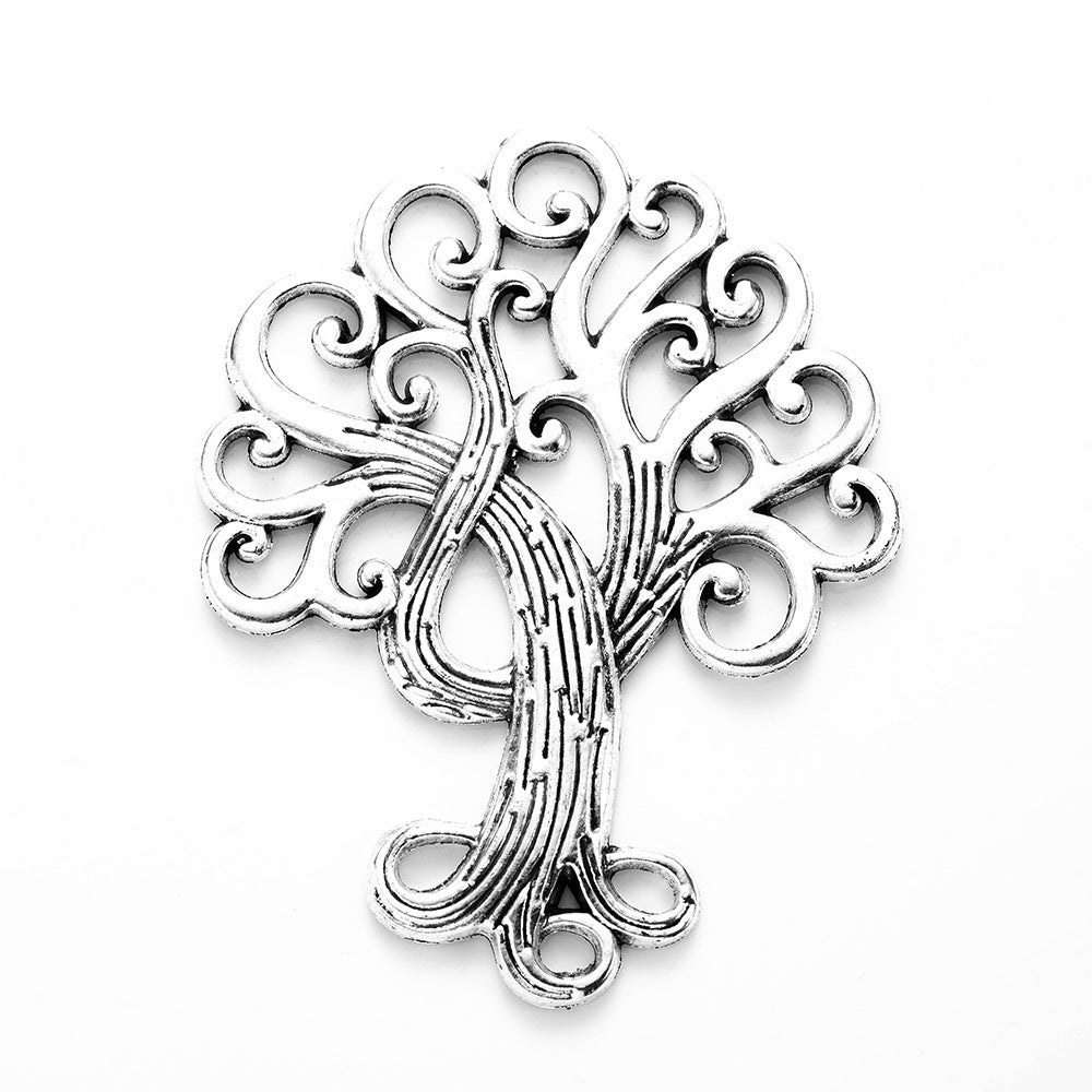 72×56mm Vintage Alloy Tree of Life Pendant