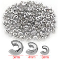 C Shaped Metal Crimp Covers in Three Sizes and Three Finishes view 8
