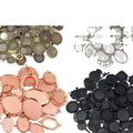 Assorted Round and Oval Cabochon Tray Findings in Mixed Finishes view 5