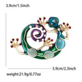 Crystal Gecko Brooch In 2 Styles With Polished Metal And Decorative Details view 5