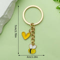 Bee and Honeycomb Charm Keychains Featuring Bee Across 10 Pictured Variations view 7