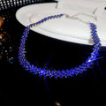Full Crystal Zigzag Rhinestone Choker Necklace Bracelet Styles view 8