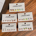 Fruit Nature and Animal Mini Stud Earring Three Pair Sets view 5