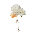 Assorted Fabric Flower Duckbill Hair Clips Seven Styles view 5