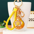 Jeweled Double Fish Fortune Pouch Keychains with Three Wrist Loop Only Options view 10