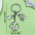 Halloween Charm Keychains Featuring Skull Web Ghost Across 44 Pictured Variations view 2