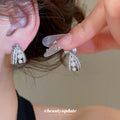 Pearl Like Teardrop Filigree Clip On Earrings Statement Jewelry Pair view 2