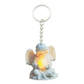 Seated Angel Holding Orb Keychain, Single Or Organza Bag Set view 5