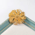 Gold Tone Flower Tassel Metal Brooch Pin 6.5 cm for Jackets and Lapels view 4