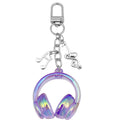 Transparent Purple Headphone and Music Note Clip Keychain Collection view 5