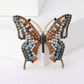 Multicolor Crystal Butterfly Brooch Pin in Four Colorways view 8