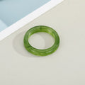 Chunky Translucent Resin Band Rings in Five Neutral and Bright Colors view 7