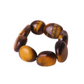 Tiger Eye Tumbled Bead Elastic Stretch Finger Ring view 5