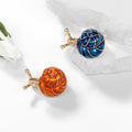 Orange Snail Enamel Two Designs Metal Brooch Pin for Jackets and Lapels view 4