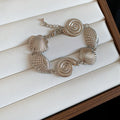 Metal Starfish Shell Necklace Bracelet Earrings Gold Silver view 6