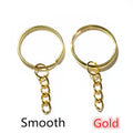 Round Key Rings with Short Link Chains in Assorted Finishes view 7