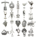 Black Wine Theme Metal Charms with 6 Listed Options view 7
