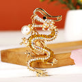 Jeweled Chinese Dragon Keychains in Forty One Color and Motif Options view 9
