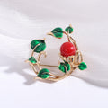 Leaf Wreath Brooch In 2 Styles With Polished Metal And Decorative Details view 6