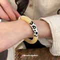 Acrylic Tube Leopard Stretch Bracelets Three Styles view 3