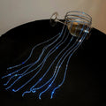 Six Rhinestone Fringe Headband Styles In Silver Gold And Blue view 10