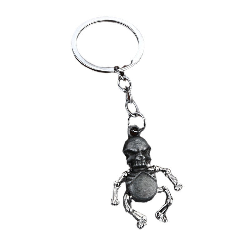 Creative Robot Skull Zinc Alloy Keychain Bag Charm Accessory
