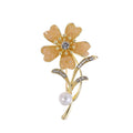 Gold Tone Silver Tone Flower Seven Designs Metal Brooch Pin view 10