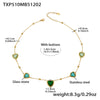 Mixed-Green Gold Necklace