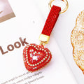 Jeweled Mermaid Heart Keychains in Six Colors plus Assorted Option view 1